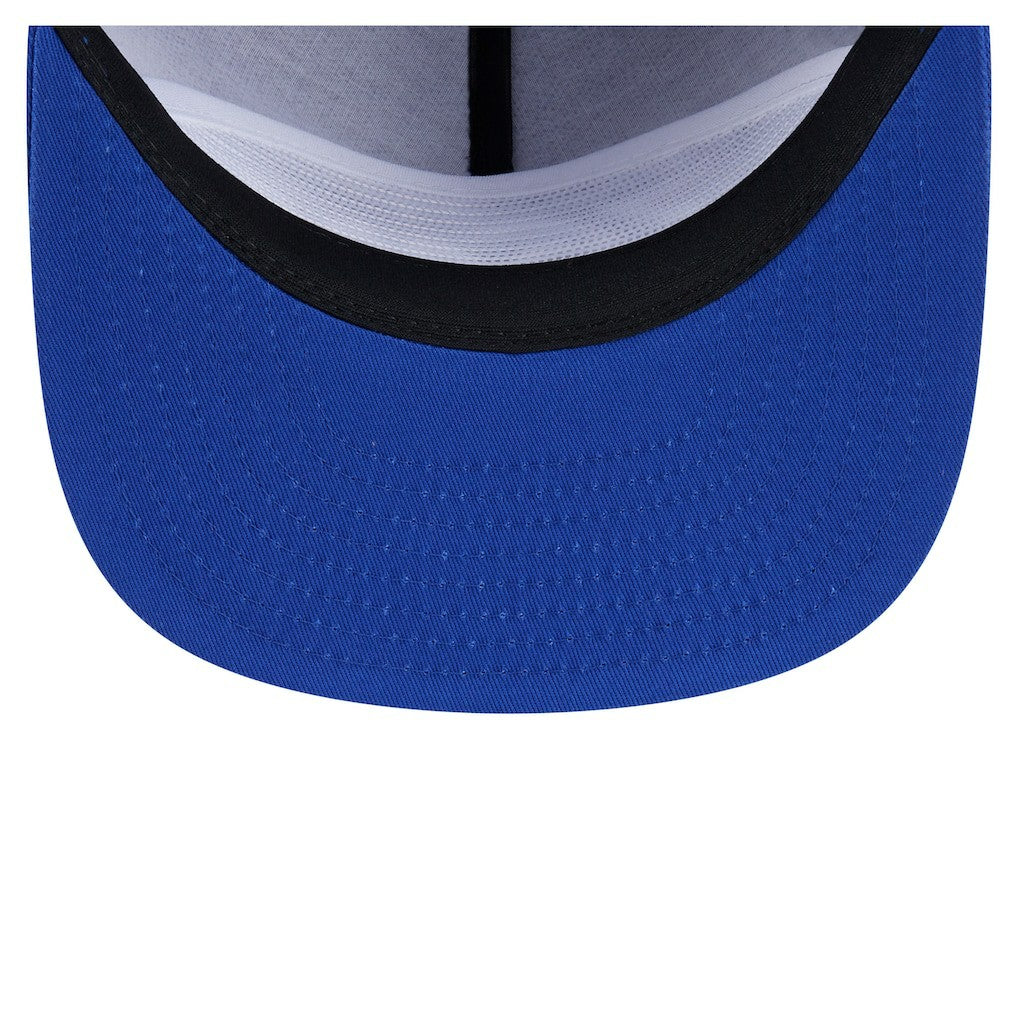 Royal Philadelphia 76ers Team Text Golfer Snapback Hat | NBA