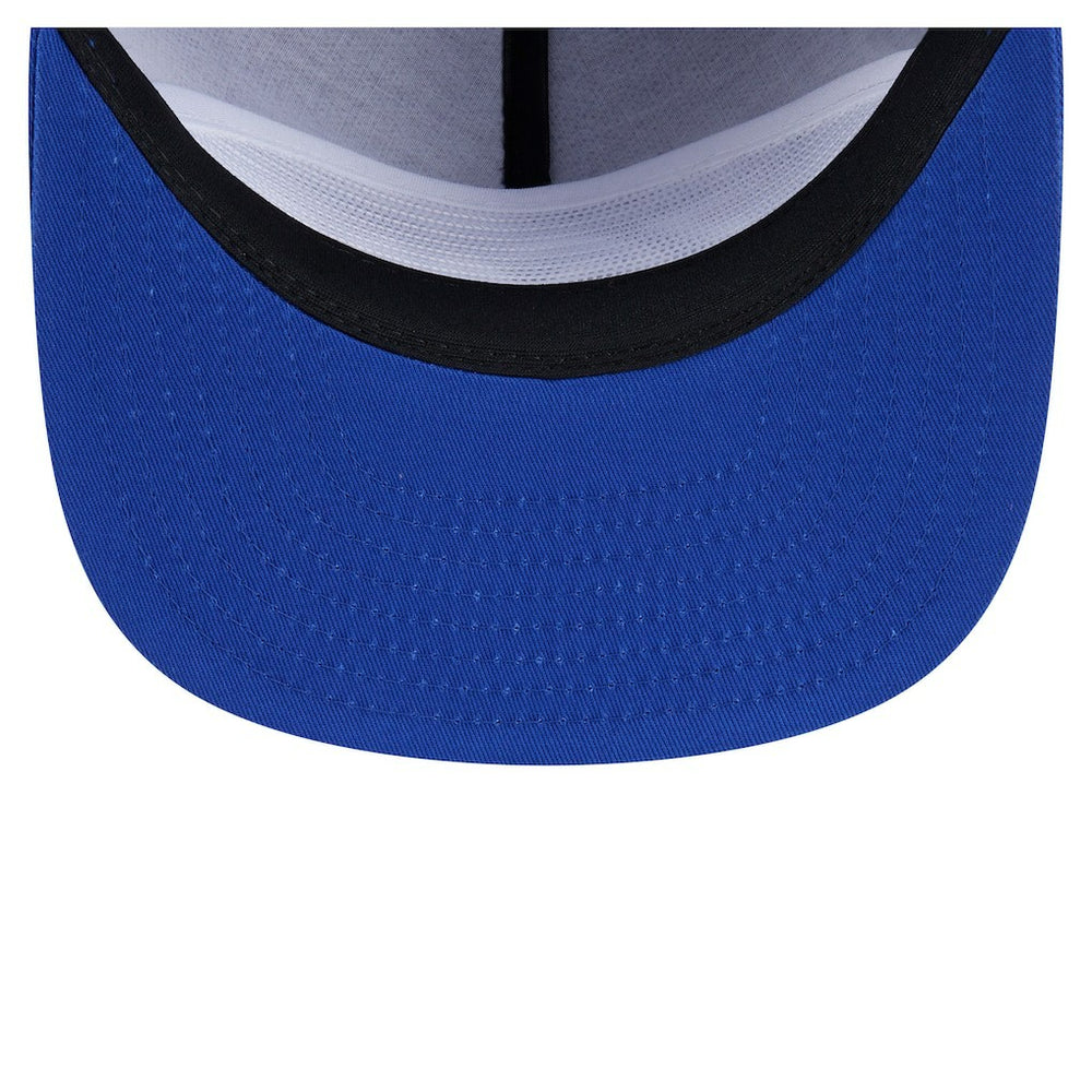 Royal Philadelphia 76ers Team Text Golfer Snapback Hat | NBA