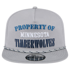 Gray Minnesota Timberwolves Throwback Property Of Golfer Snapback Hat | NBA