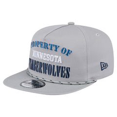 Gray Minnesota Timberwolves Throwback Property Of Golfer Snapback Hat | NBA