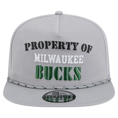 Gray Milwaukee Bucks Throwback Property Of Golfer Snapback Hat | NBA