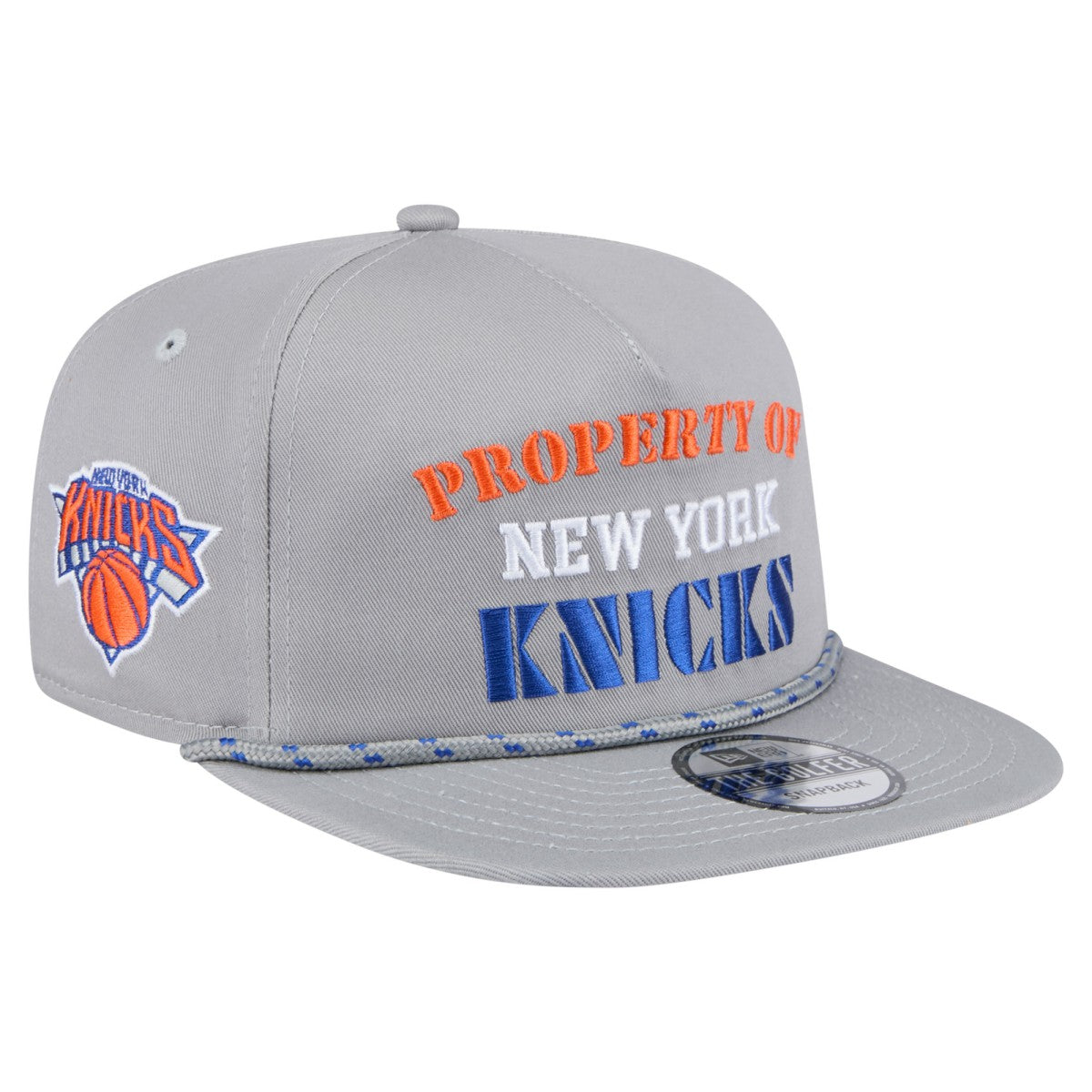 Gray New York Knicks Throwback Property Of Golfer Snapback Hat | NBA