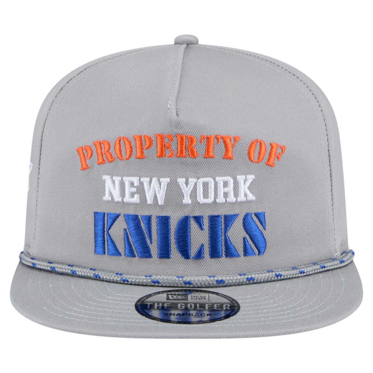 Gray New York Knicks Throwback Property Of Golfer Snapback Hat | NBA