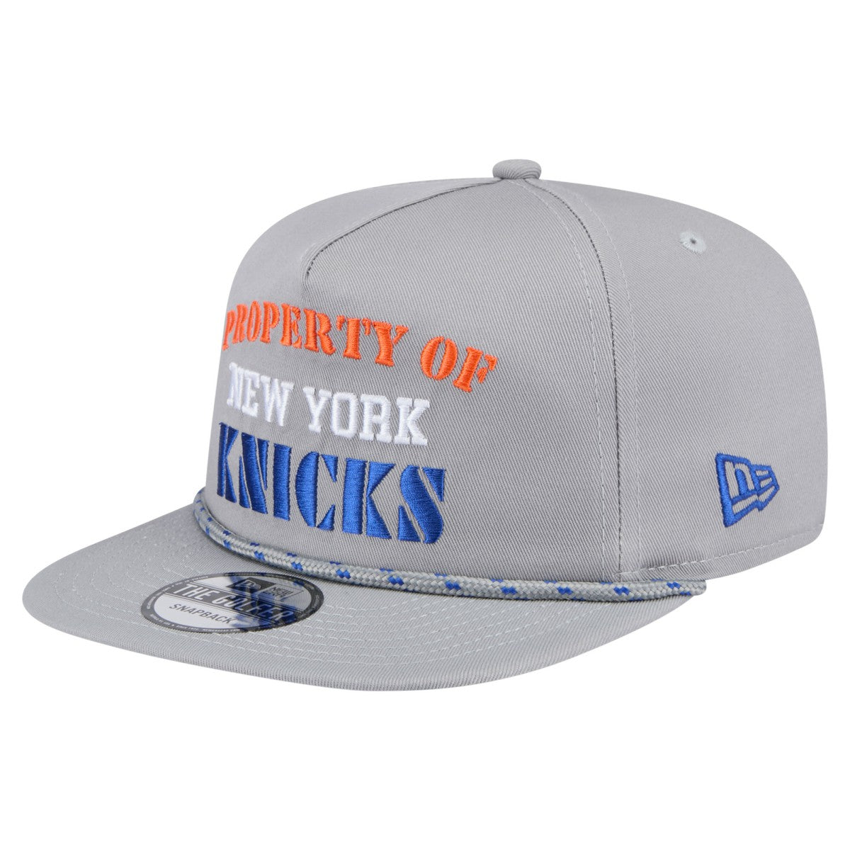 Gray New York Knicks Throwback Property Of Golfer Snapback Hat | NBA