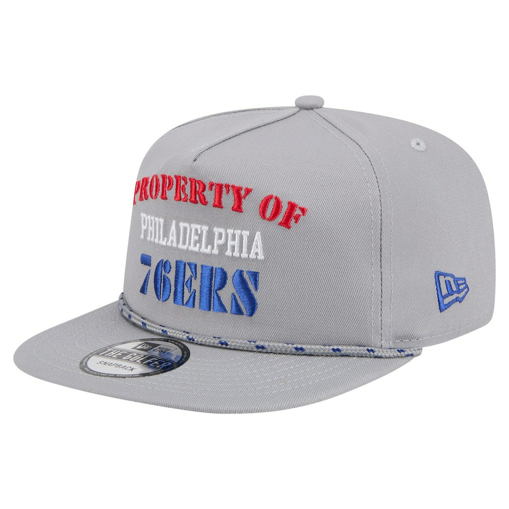 Gray Philadelphia 76ers Throwback Property Of Golfer Snapback Hat | NBA