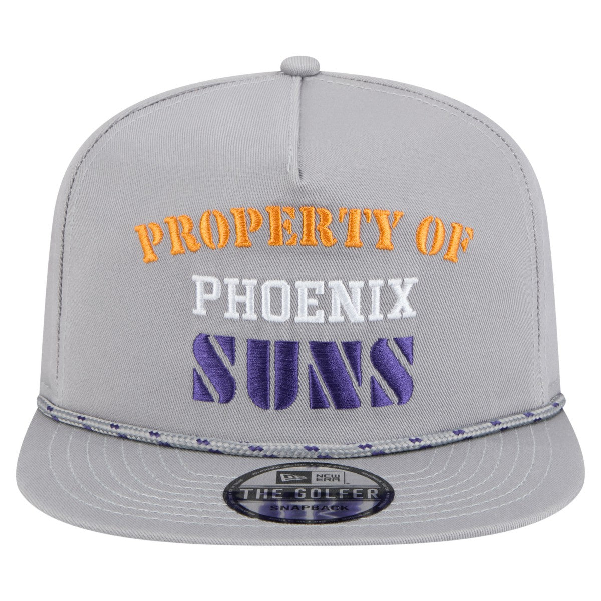 Gray Phoenix Suns Throwback Property Of Golfer Snapback Hat | NBA