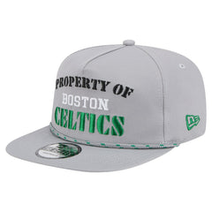 Gray Boston Celtics Throwback Property Of Golfer Snapback Hat | NBA