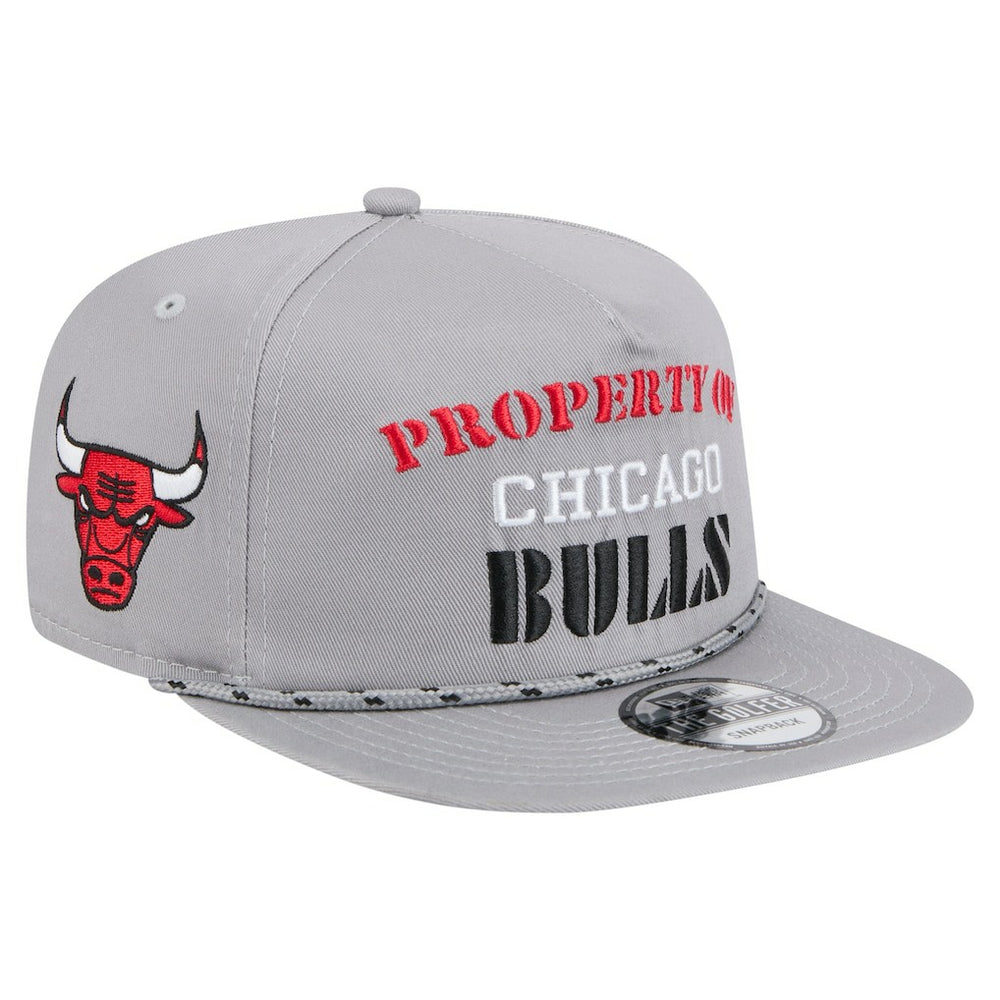 Gray Chicago Bulls Throwback Property Of Golfer Snapback Hat | NBA
