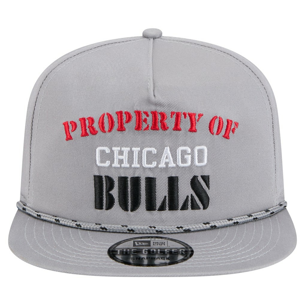 Gray Chicago Bulls Throwback Property Of Golfer Snapback Hat | NBA