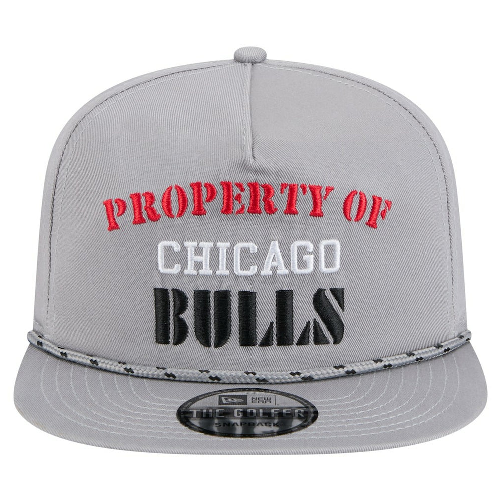 Gray Chicago Bulls Throwback Property Of Golfer Snapback Hat | NBA