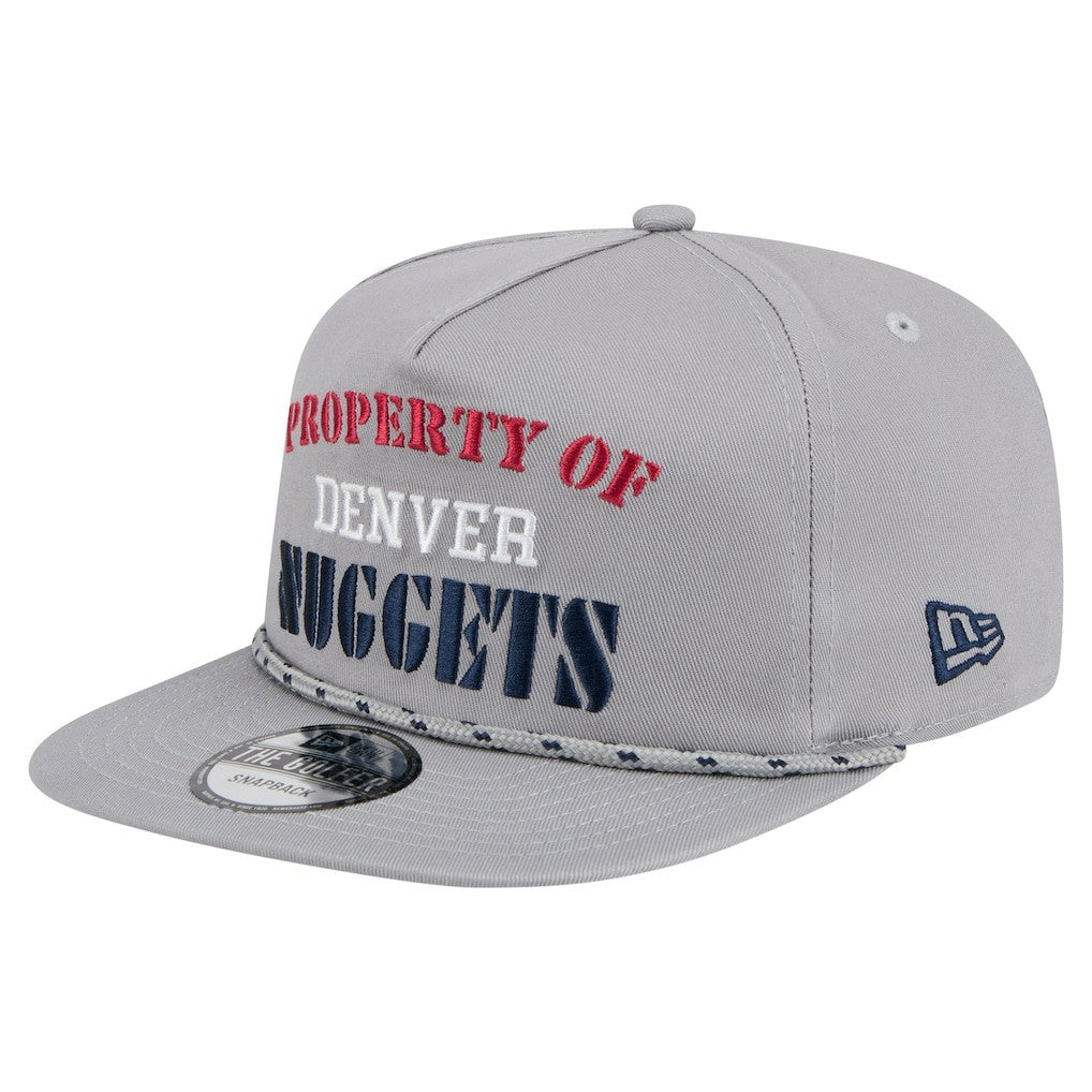Gray Denver Nuggets Throwback Property Of Golfer Snapback Hat sale | NBA