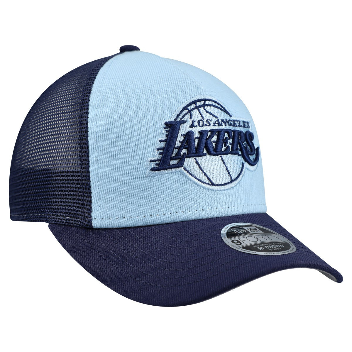 Light Blue Los Angeles Lakers Youth Colorpack 9FORTY A-Frame Trucker Adjustable Hat | NBA