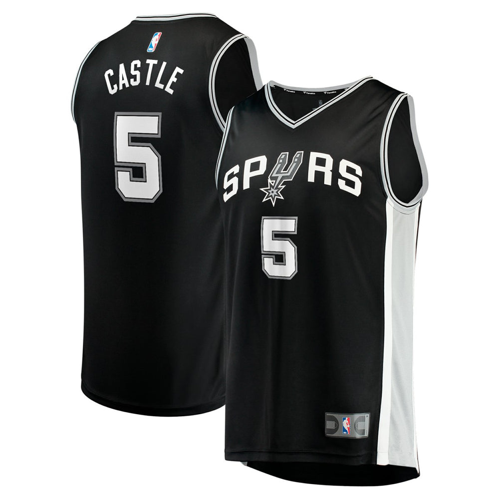 Black Stephon Castle San Antonio Spurs 2024 NBA Draft Fast Break Player Jersey | NBA
