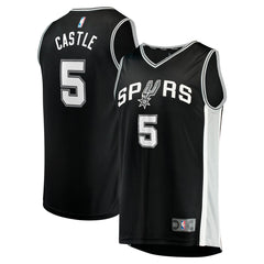 Black Stephon Castle San Antonio Spurs 2024 NBA Draft Fast Break Player Jersey | NBA
