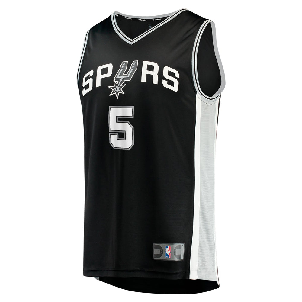 Black Stephon Castle San Antonio Spurs 2024 NBA Draft Fast Break Player Jersey | NBA