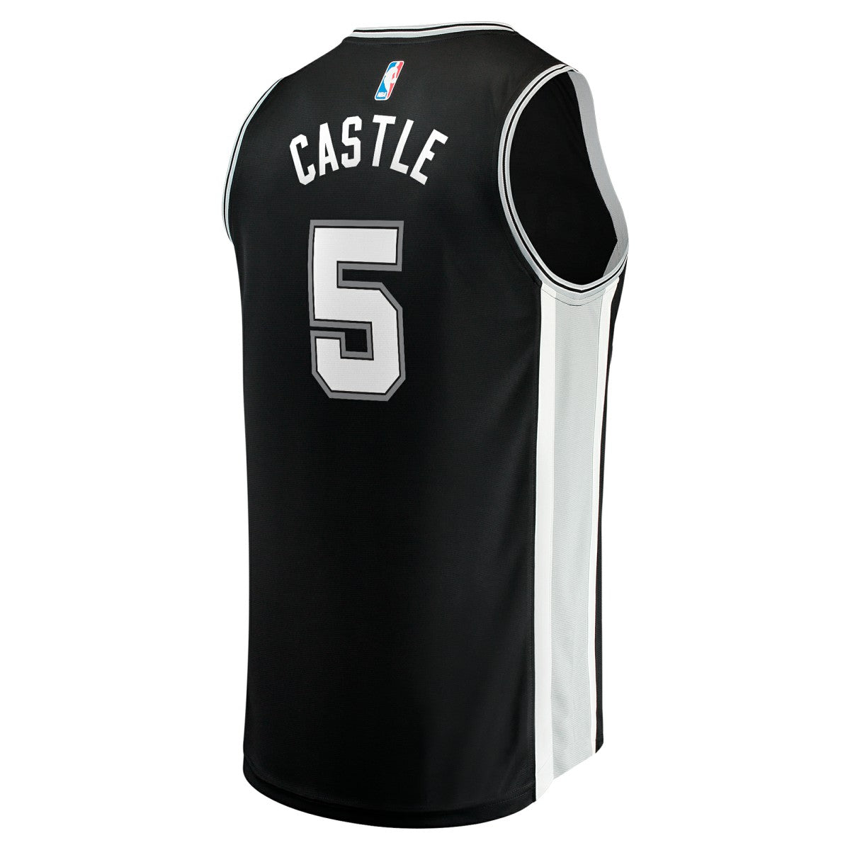 Black Stephon Castle San Antonio Spurs Youth 2024 NBA Draft Fast Break Player Jersey | NBA
