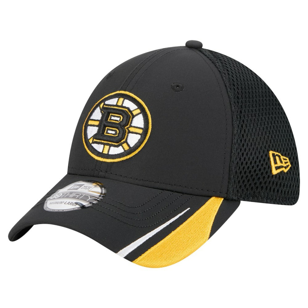 Boston Bruins New Era Linear Featherweight 39THIRTY Flex Hat -  NHL Hats