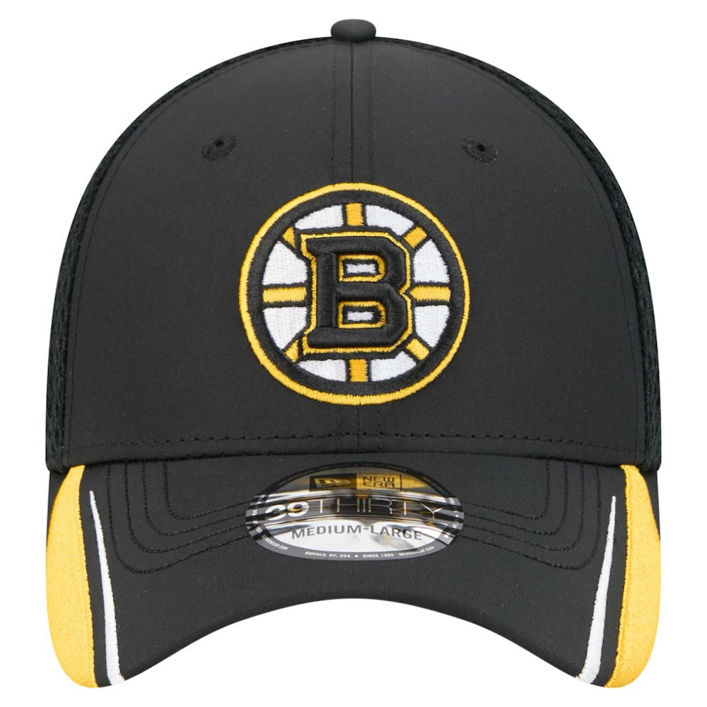 Boston Bruins New Era Linear Featherweight 39THIRTY Flex Hat -  NHL Hats