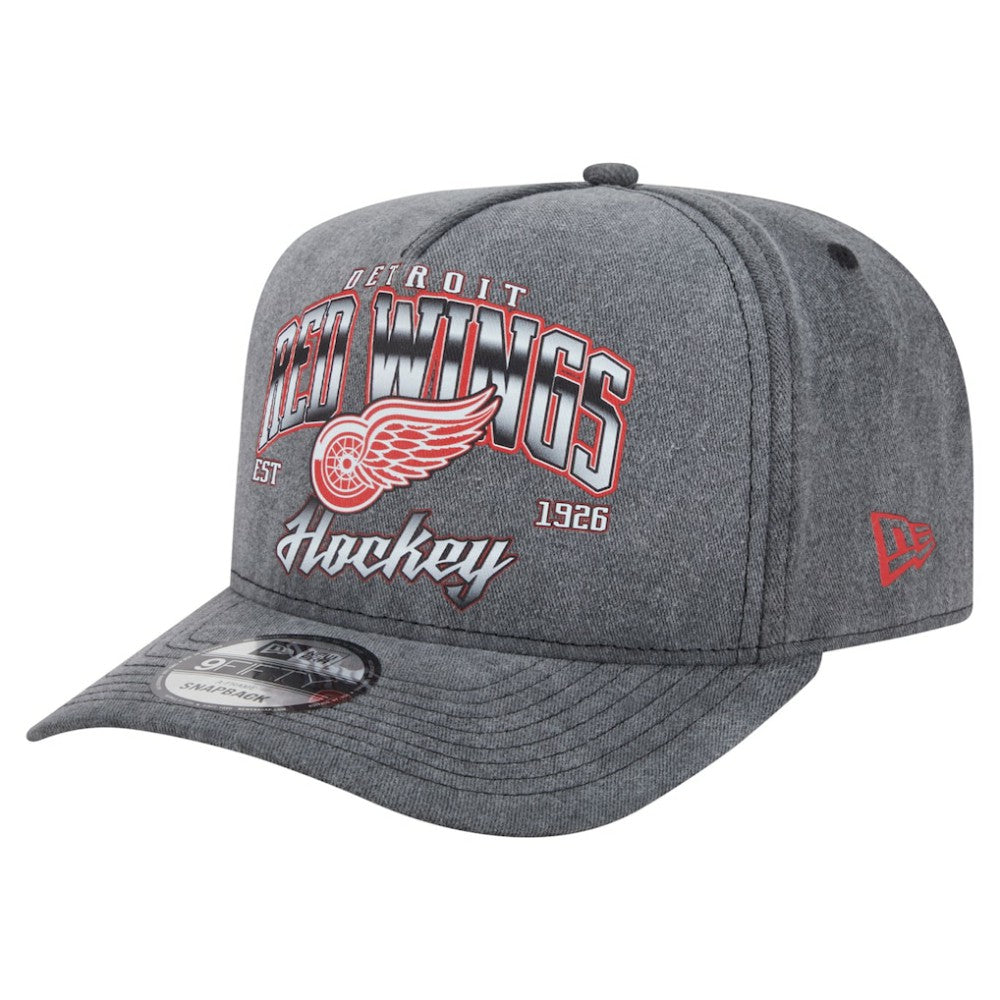 Detroit Red Wings New Era Throwback Washed A-Frame Pre-Curved 9FIFTY Snapback Hat -  NHL Hats
