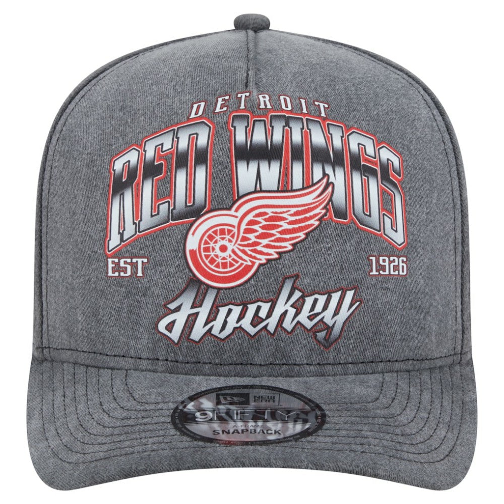 Detroit Red Wings New Era Throwback Washed A-Frame Pre-Curved 9FIFTY Snapback Hat -  NHL Hats
