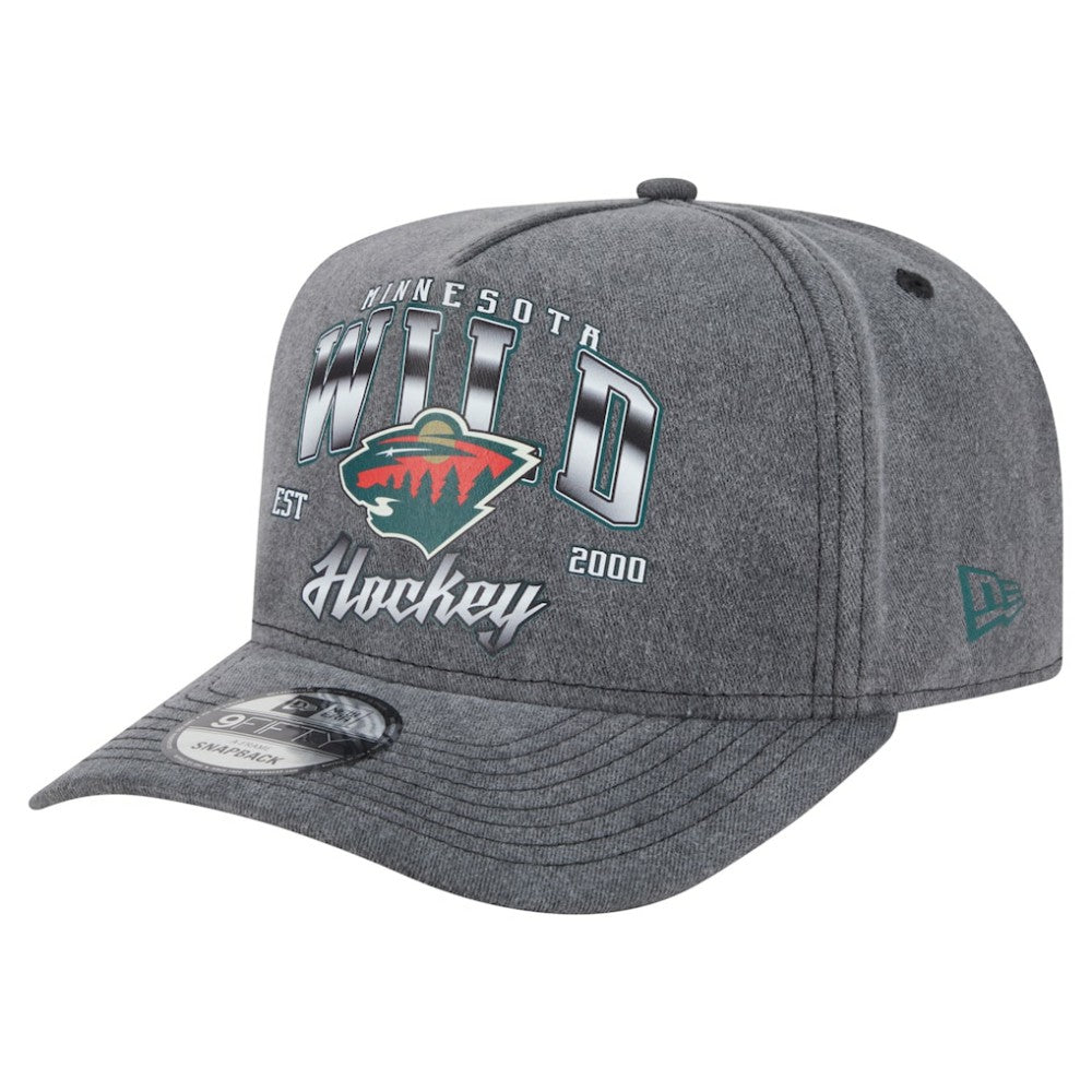 Minnesota Wild New Era Throwback Washed A-Frame Pre-Curved 9FIFTY Snapback Hat -  NHL Hats