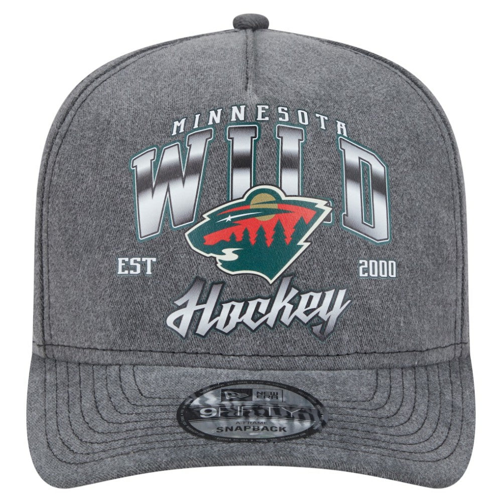 Minnesota Wild New Era Throwback Washed A-Frame Pre-Curved 9FIFTY Snapback Hat -  NHL Hats
