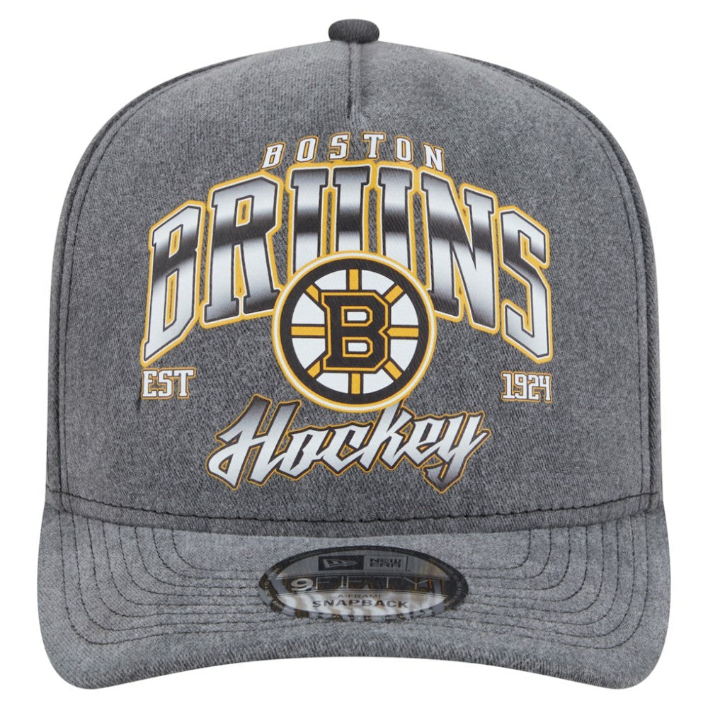Boston Bruins New Era Throwback Washed A-Frame Pre-Curved 9FIFTY Snapback Hat -  NHL Hats