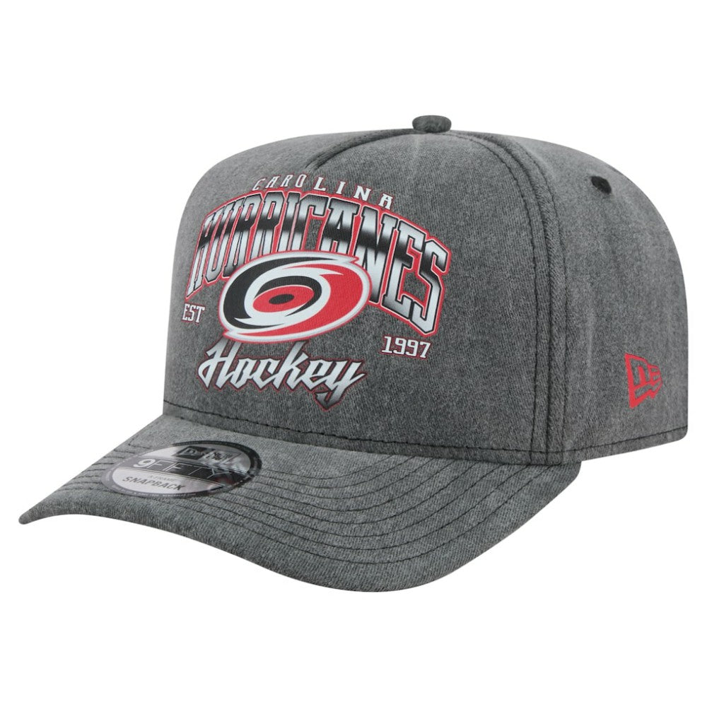 Carolina Hurricanes New Era Throwback Washed A-Frame Pre-Curved 9FIFTY Snapback Hat -  NHL Hats