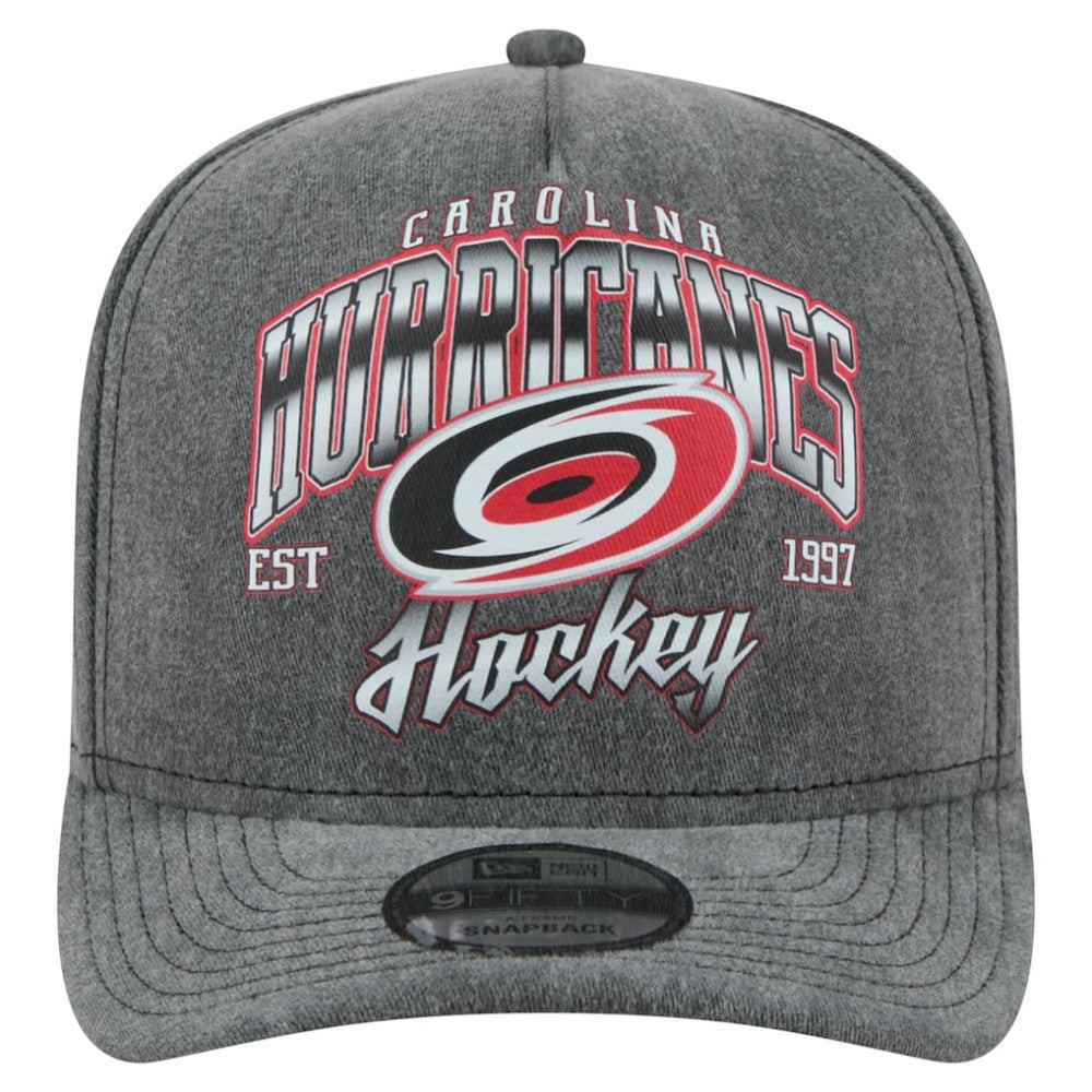 Carolina Hurricanes New Era Throwback Washed A-Frame Pre-Curved 9FIFTY Snapback Hat -  NHL Hats