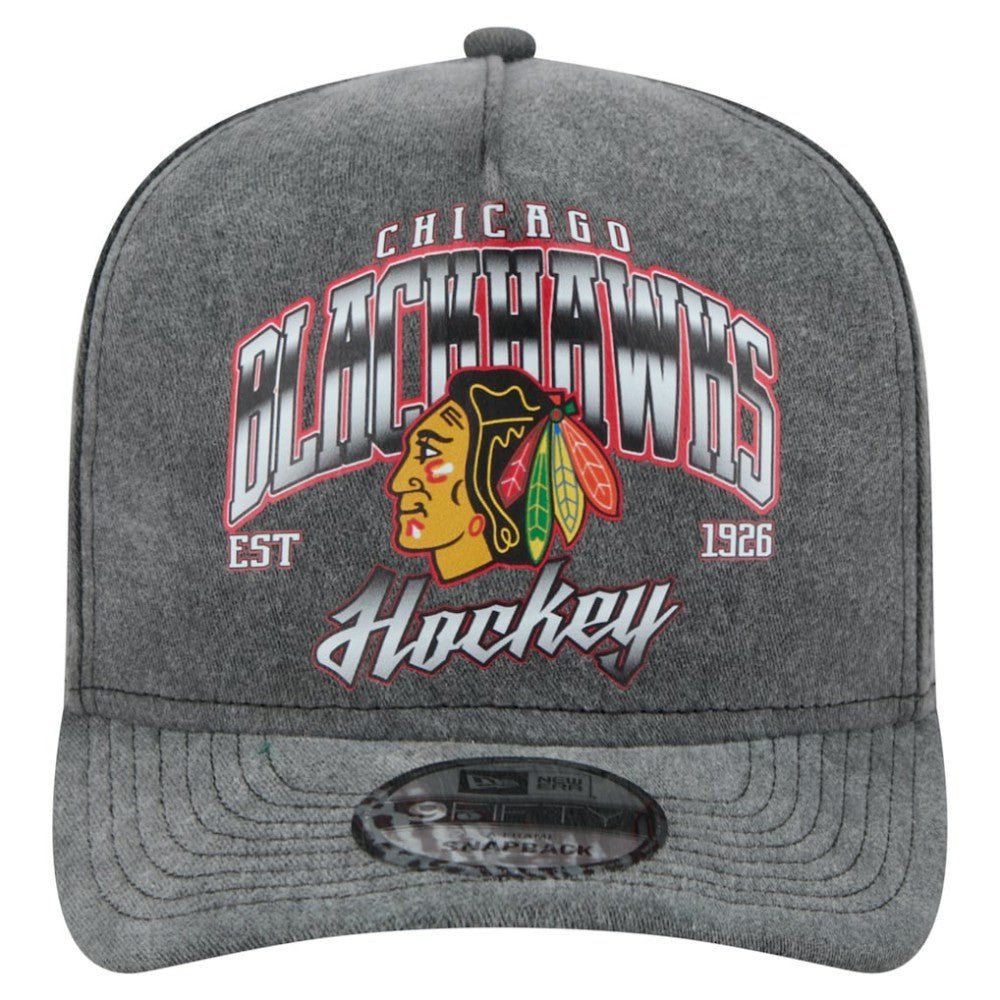 Chicago Blackhawks New Era Throwback Washed A-Frame Pre-Curved 9FIFTY Snapback Hat -  NHL Hats