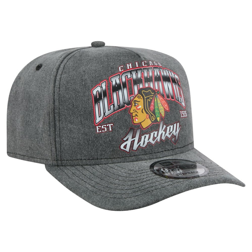 Chicago Blackhawks New Era Throwback Washed A-Frame Pre-Curved 9FIFTY Snapback Hat -  NHL Hats