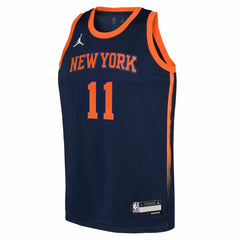 Navy Jalen Brunson New York Knicks Jordan Brand Youth Swingman Jersey | NBA