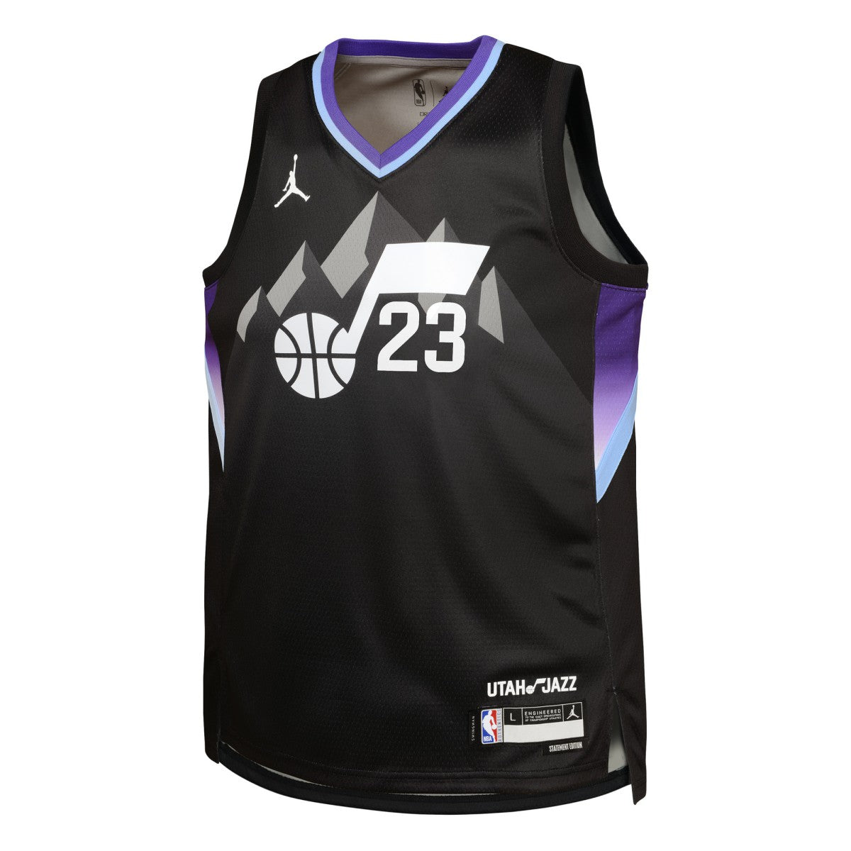Black Lauri Markkanen Utah Jazz Jordan Brand Youth Swingman Jersey | NBA