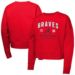 Atlanta Braves Nike Girls Youth Fleece Sweatshirt - MLB Sweatshirts