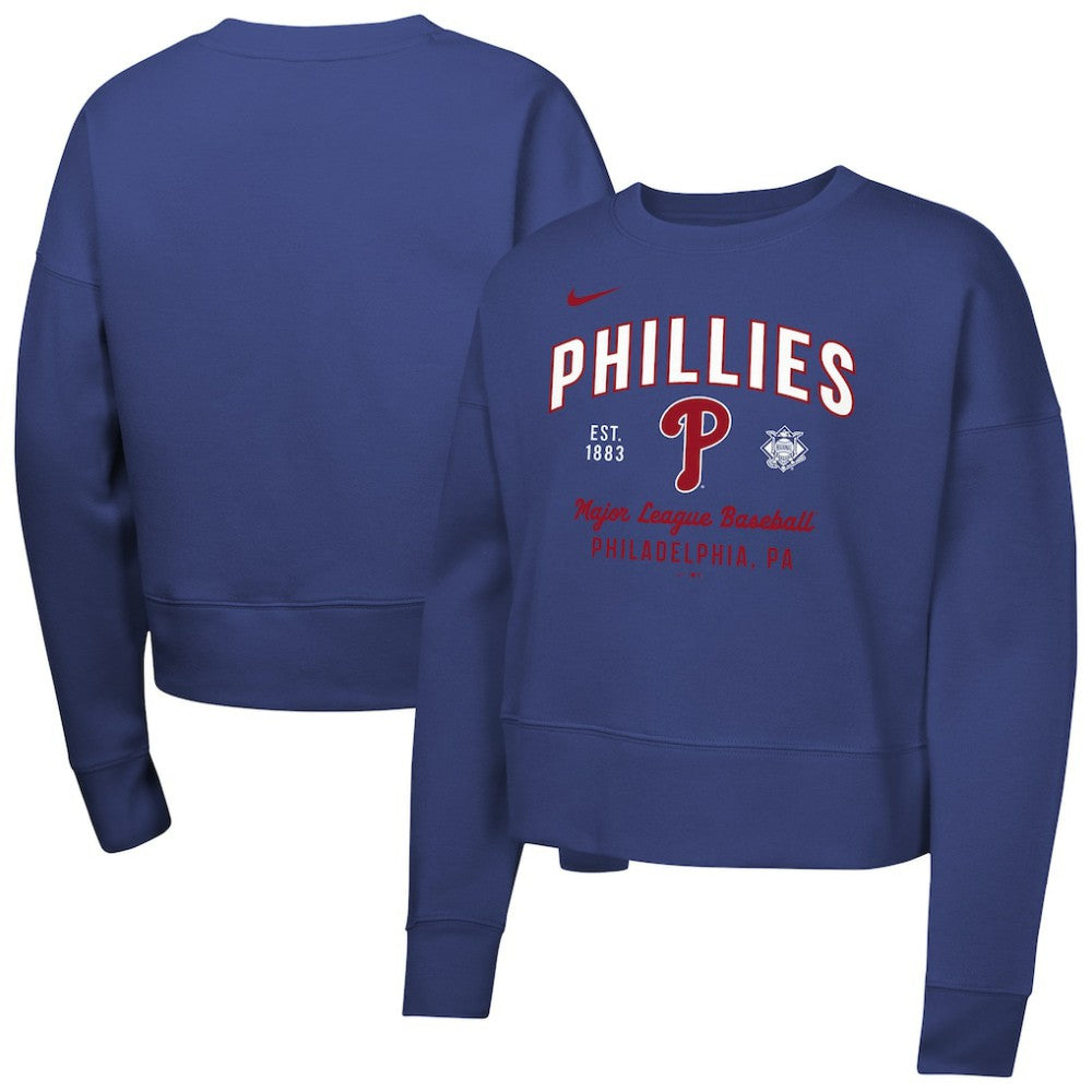 Philadelphia Phillies Nike Girls Youth Fleece Sweatshirt - MLB Sweatshirts