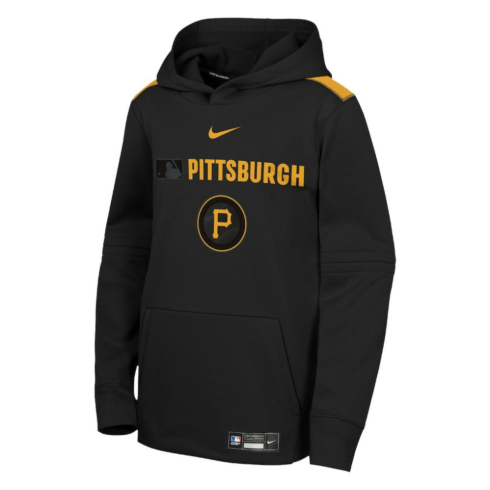 Pittsburgh Pirates Nike Youth City Connect Authentic Collection Performance Pullover Hoodie - MLB Hoodies