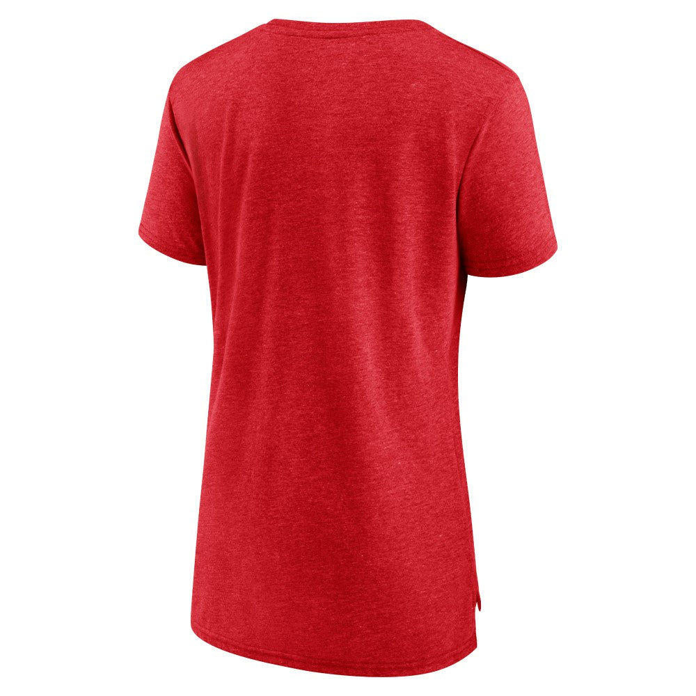 Cincinnati Reds Women's Practice Time Tri-Blend T-Shirt - MLB T-shirts