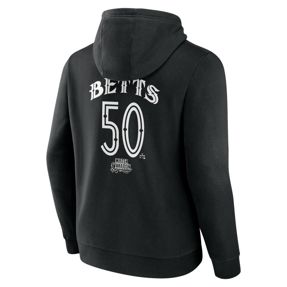 Mookie Betts Los Angeles Dodgers Mister Cartoon Name & Number Pullover Hoodie - MLB Hoodies