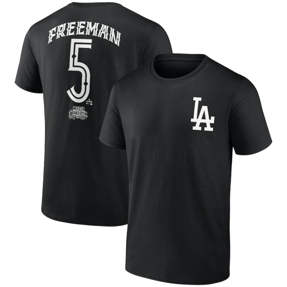 Freddie Freeman Los Angeles Dodgers Mister Cartoon Name & Number T-Shirt - MLB T-shirts