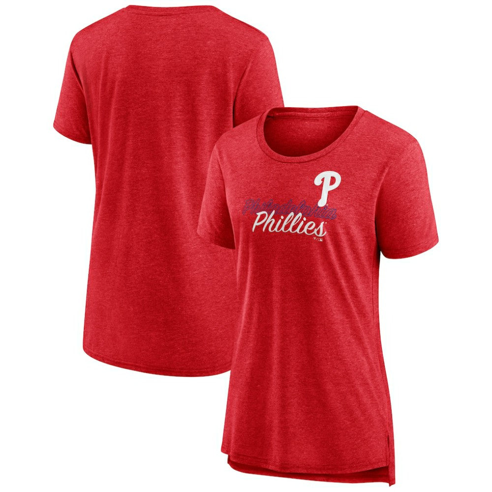 Philadelphia Phillies Women's Practice Time Tri-Blend T-Shirt - MLB T-shirts
