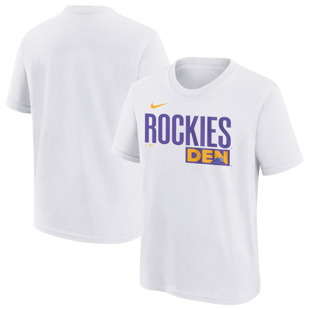 Colorado Rockies Nike Youth 2025 City Connect Wordmark T-Shirt - MLB T-shirts