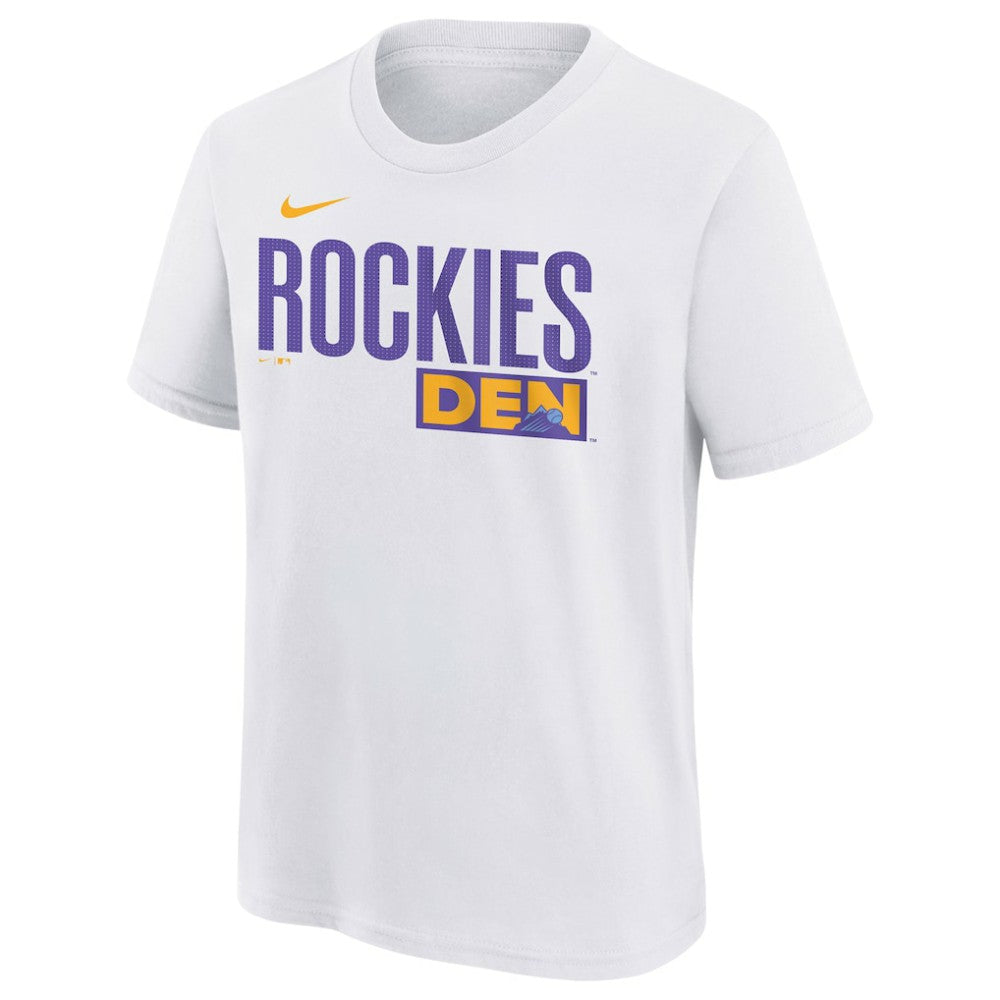 Colorado Rockies Nike Youth 2025 City Connect Wordmark T-Shirt - MLB T-shirts
