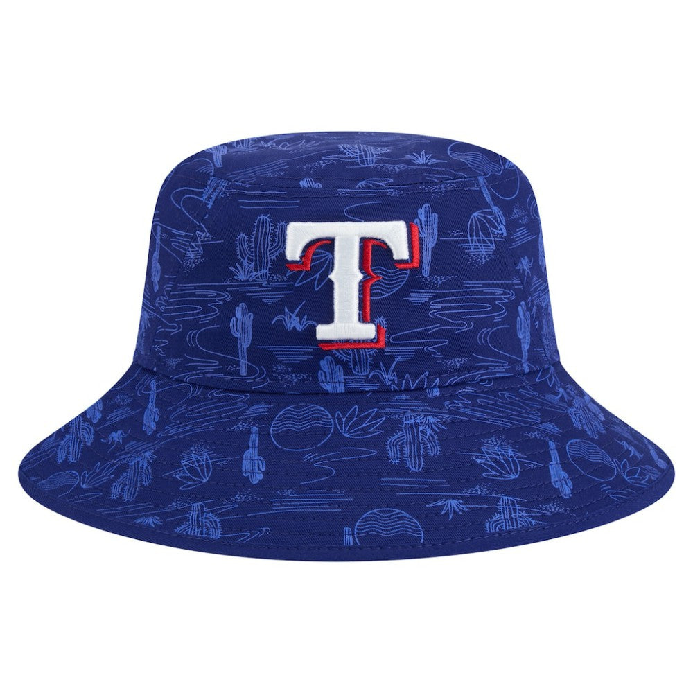 Texas Rangers New Era 2025 Spring Training All Over Print Bucket Hat - MLB Hats