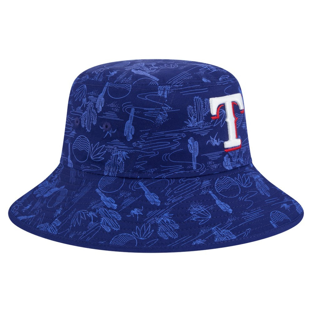 Texas Rangers New Era 2025 Spring Training All Over Print Bucket Hat - MLB Hats