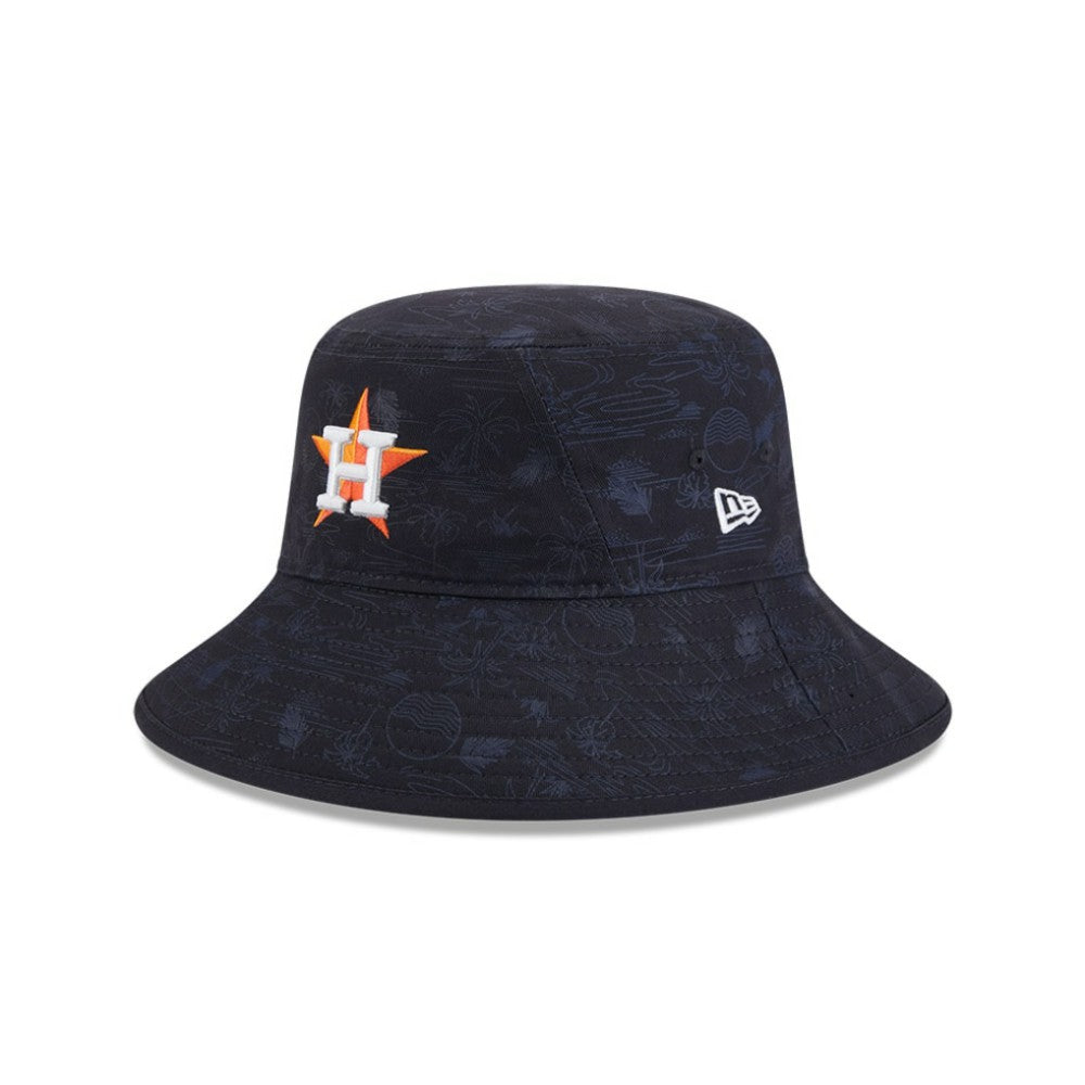 Houston Astros New Era Youth 2025 Spring Training All Over Print Bucket Hat - MLB Hats