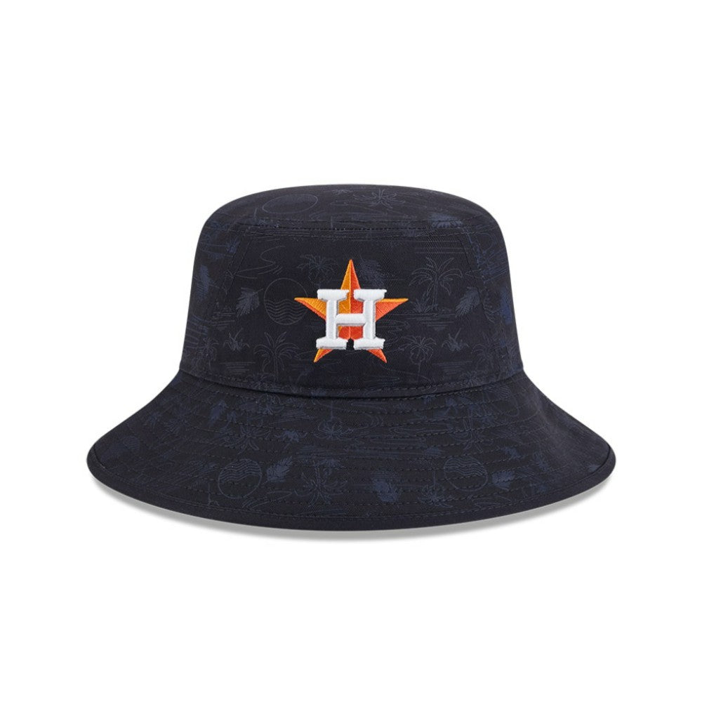 Houston Astros New Era Youth 2025 Spring Training All Over Print Bucket Hat - MLB Hats