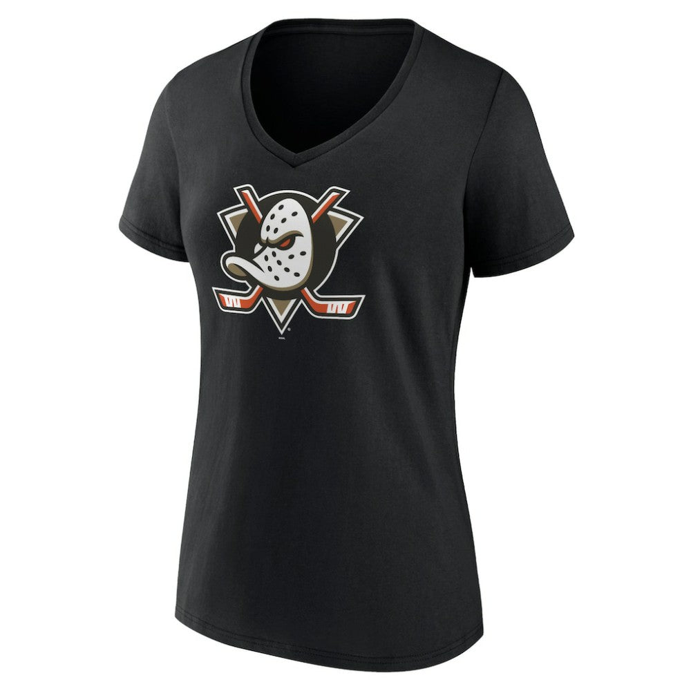 Anaheim Ducks Women's Primary Logo V-Neck T-Shirt – Black -  NHL T-shirts