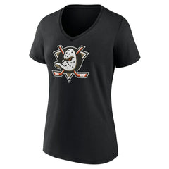 Anaheim Ducks Women's Primary Logo V-Neck T-Shirt – Black -  NHL T-shirts