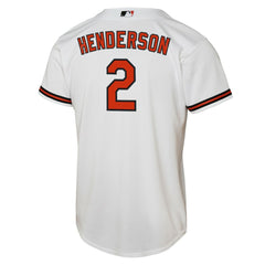Gunnar Henderson Baltimore Orioles Nike Youth Home Replica Player Jersey - MLB Jerseys