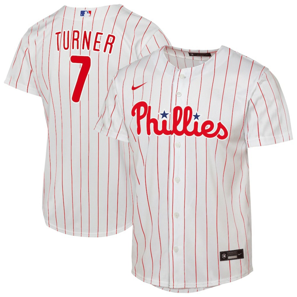 Trea Turner Philadelphia Phillies Nike Youth Home Replica Player Jersey - MLB Jerseys